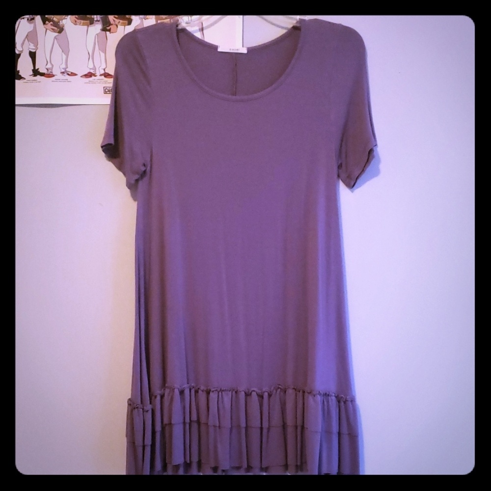Purple t shirt dress